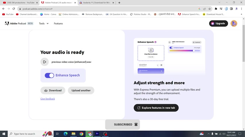 Adobe Podcast AI:免费提升音频质量的终极指南