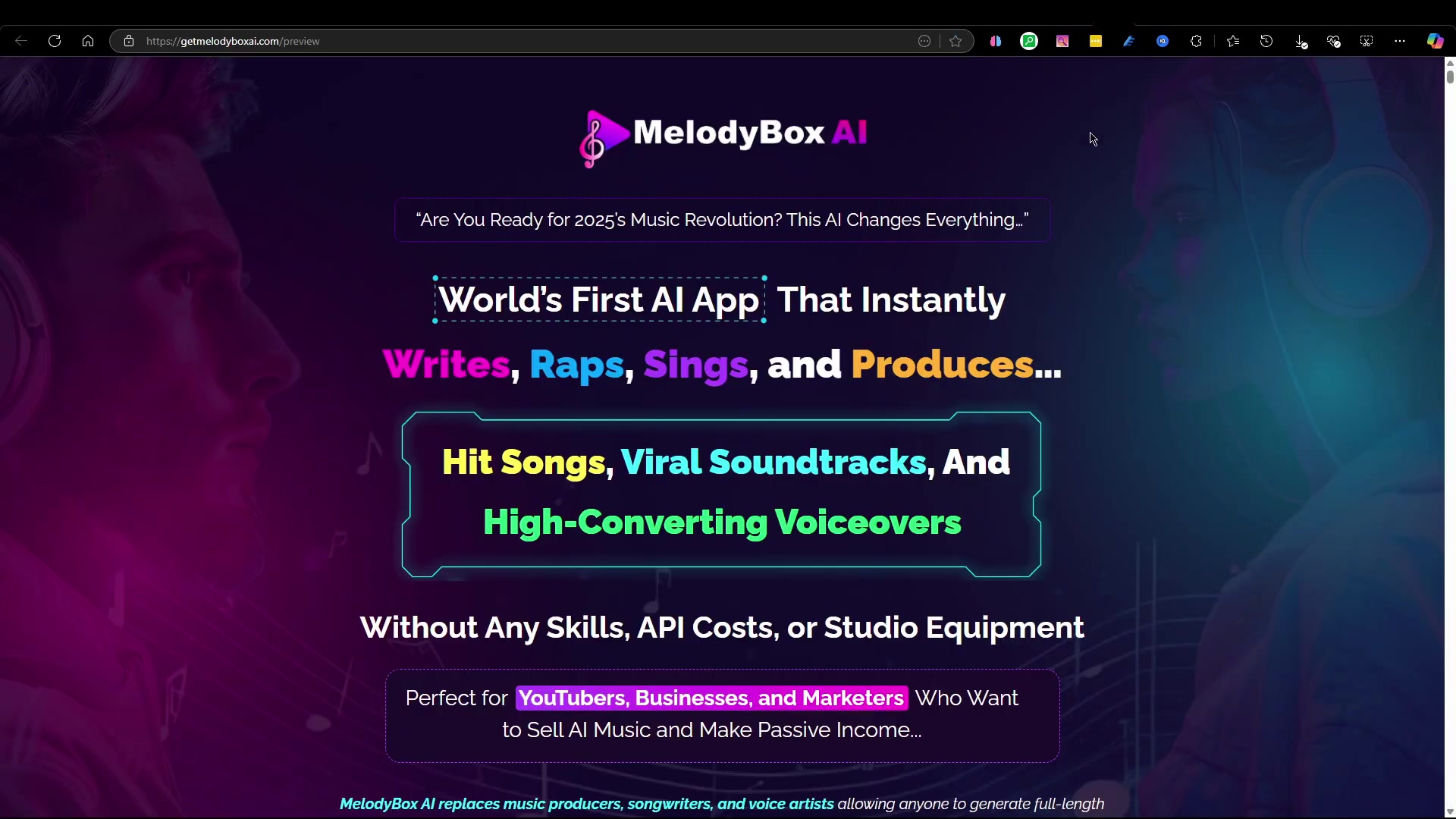 MelodyBox AI 评论:终极人工智能音乐生成器?