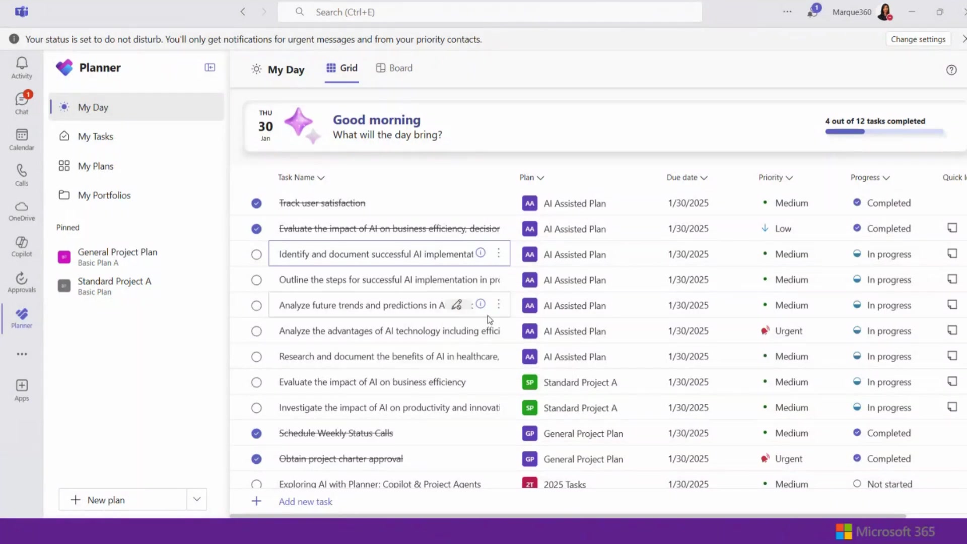 Microsoft Planner AI深度探索:Copilot赋能项目管理的未来