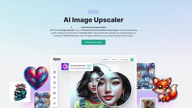 Kittl AI图像放大器使用指南:提升AI艺术作品质量