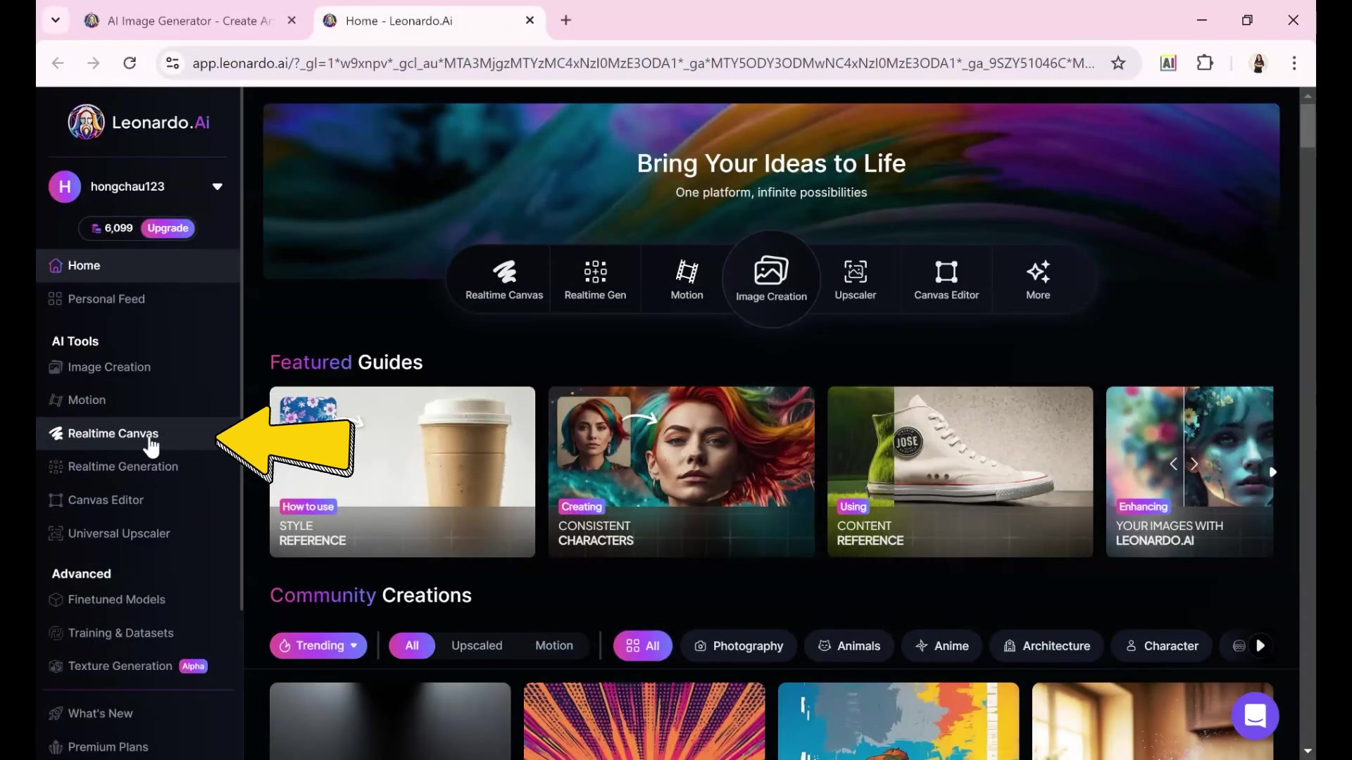 Leonardo AI Realtime Canvas: 实时AI图像生成终极指南