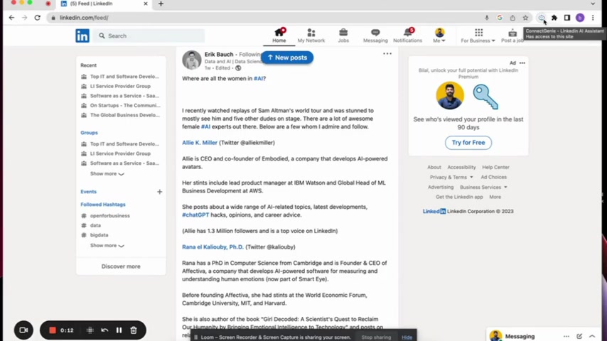 ConnectGenie LinkedIn AI助手 轻松建立高质量人脉