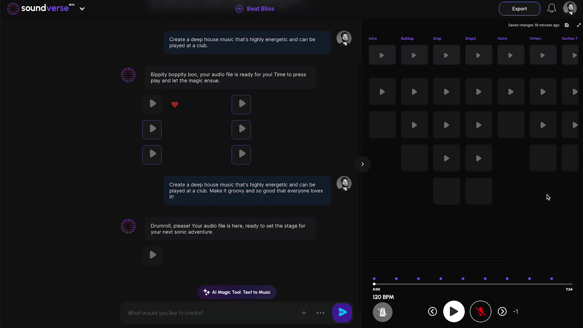 SoundVerse全面评测:AI音乐创作,革新内容创作流程。SoundVerse通过先进的AI技术,为用户提供高效的音乐创作工具,简化了传统音乐制作的复杂流程。无论是专业音乐人还是初学者,都能利用其智能算法快速生成高质量的音乐作品。SoundVerse不仅提升了创作效率,还为用户提供了丰富的音色库和定制化选项,满足多样化的音乐需求。通过AI驱动的音乐创作,SoundVerse正在重新定义内容创作的方式,为音乐产业带来全新的可能性。