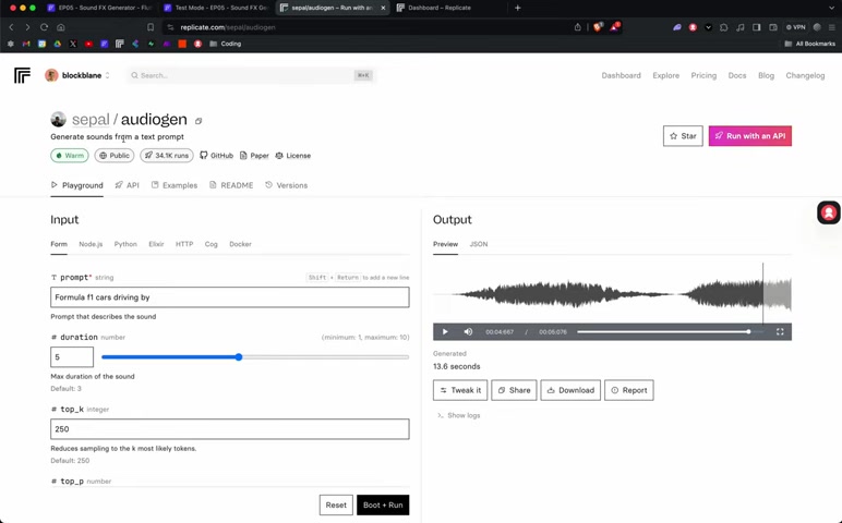 AI声音特效生成器:FlutterFlow 与 Replicate 结合应用