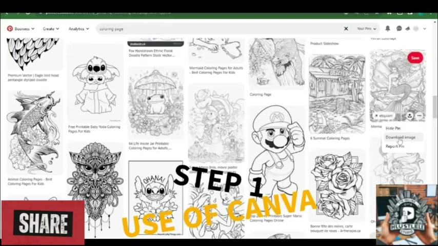 轻松创建专属涂色书:Pinterest, Canva & AI技巧