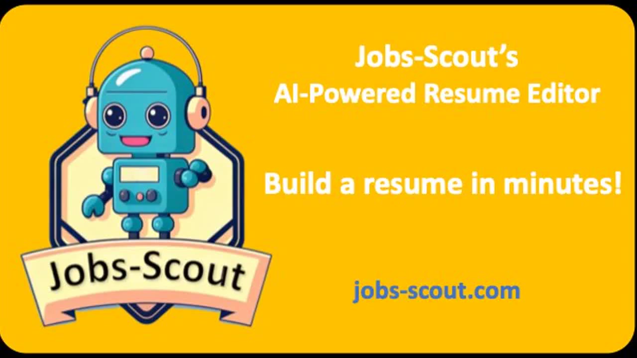 Jobs-Scout:AI驱动简历编辑器 分钟级打造专业简历