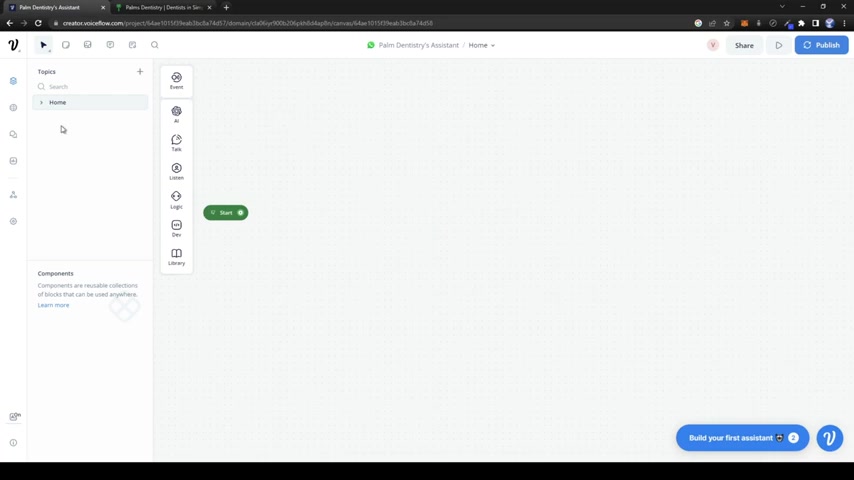Voiceflow教程:为牙科诊所构建 WhatsApp 聊天机器人