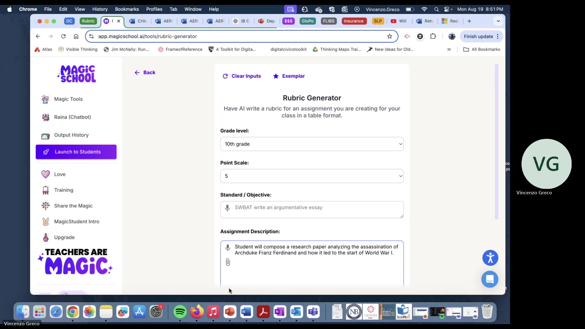 AI Rubric Generator: 轻松创建定制化评分标准