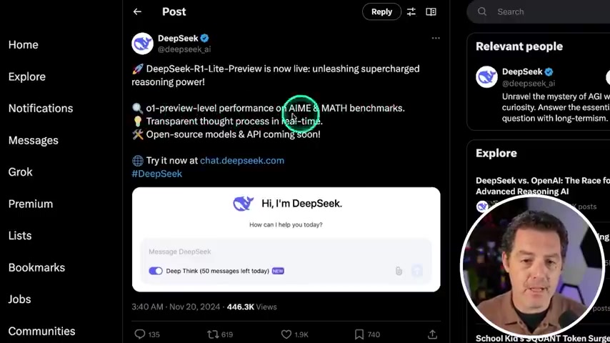 DeepSeek R1-Lite:开源O1级AI模型颠覆性突破