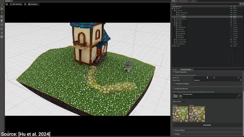 AI纹理绘画技术 革新三维模型材质创作流程