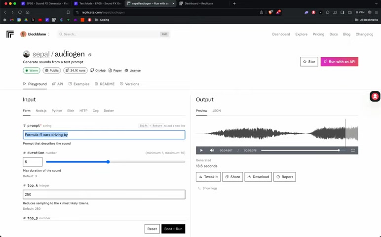 AI声音特效生成器:FlutterFlow 与 Replicate 结合应用
