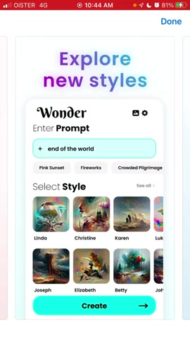 AI艺术生成器 Wonder:创意无限,轻松创作数字艺术