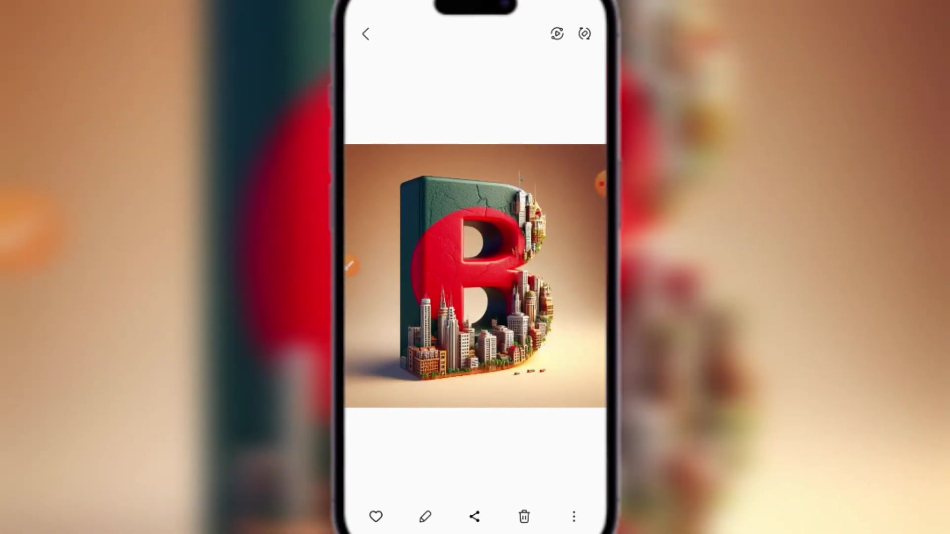 利用Bing AI快速设计3D国家标志字母图像