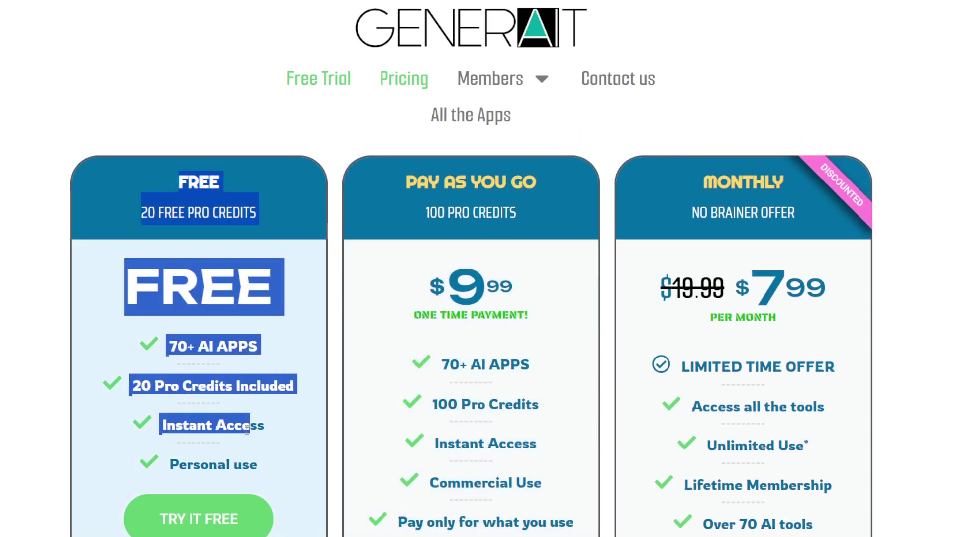 Generait AI着色书页生成器 释放你的创造力