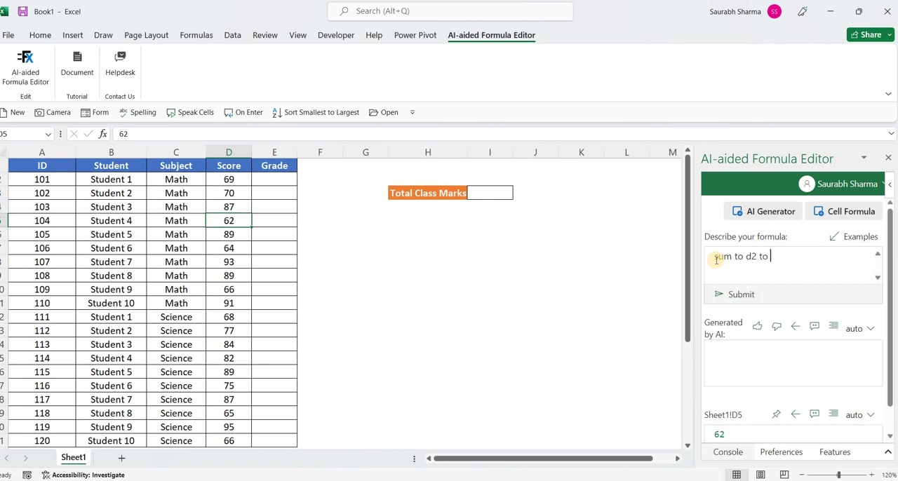 Excel AI公式编辑器:免费提升效率的强大工具