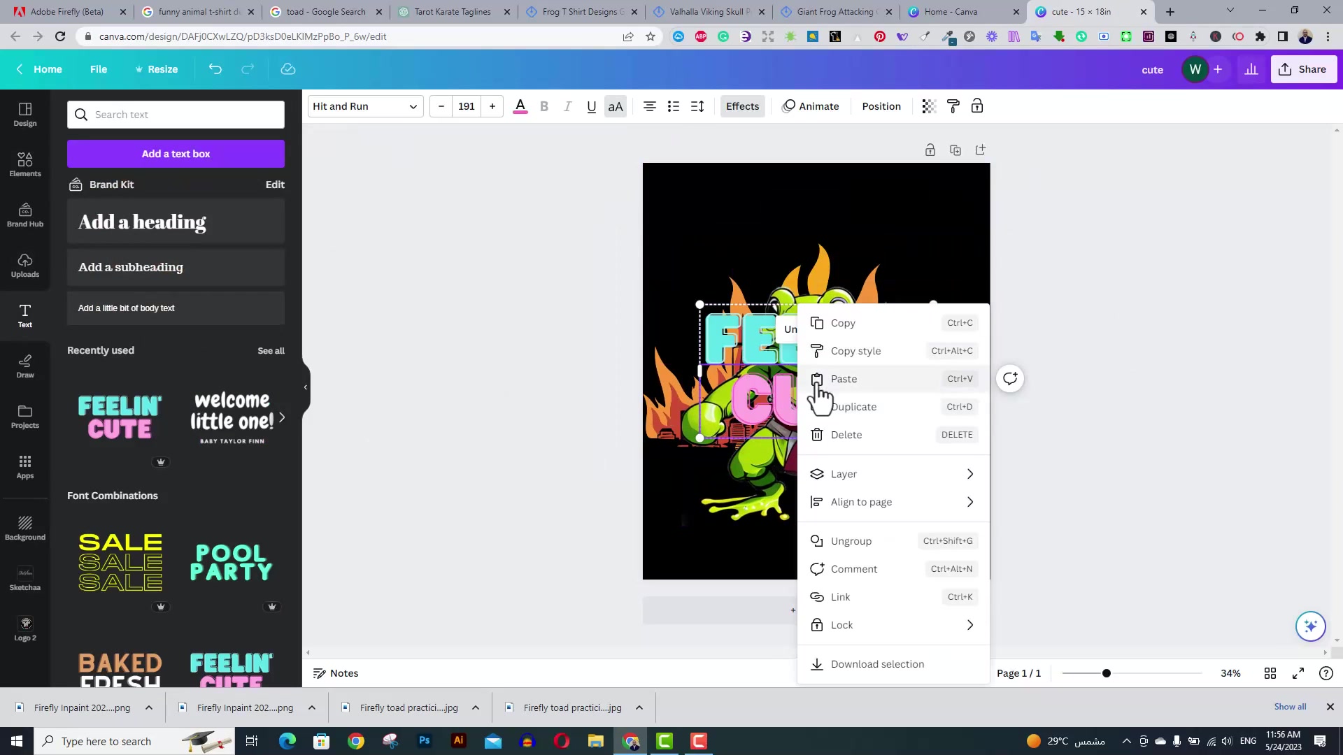 Adobe Firefly AI 图像生成教程:Canva T 恤设计实践