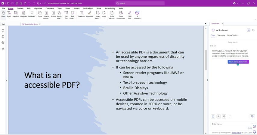 Foxit PDF Editor AI助手测评:提升文档处理效率
