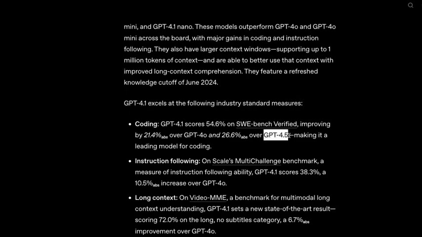 GPT-4.1:OpenAI最新API模型与功能探索指南