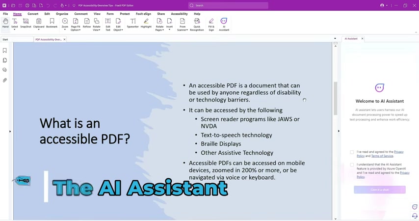 Foxit PDF Editor AI助手测评:提升文档处理效率
