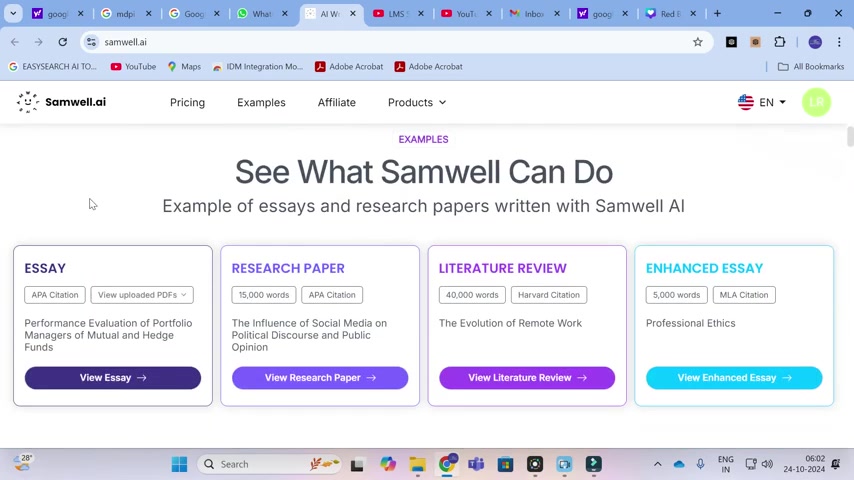 Samwell AI:如何彻底改变学术论文写作?