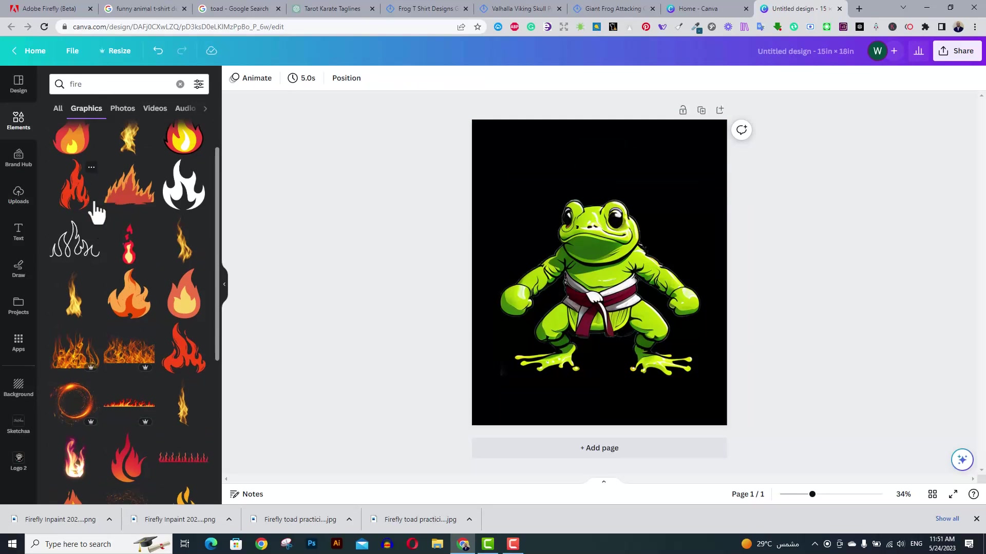 Adobe Firefly AI 图像生成教程:Canva T 恤设计实践